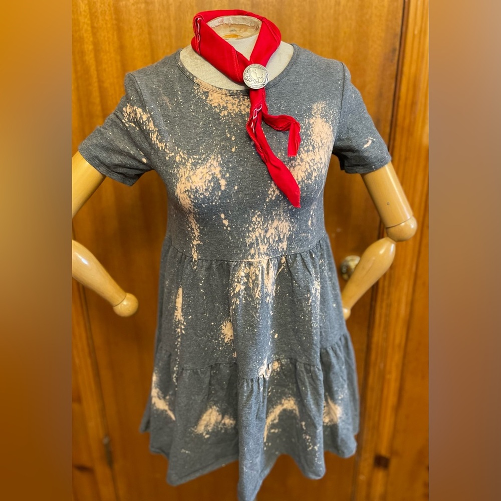 Grey bleached out dress